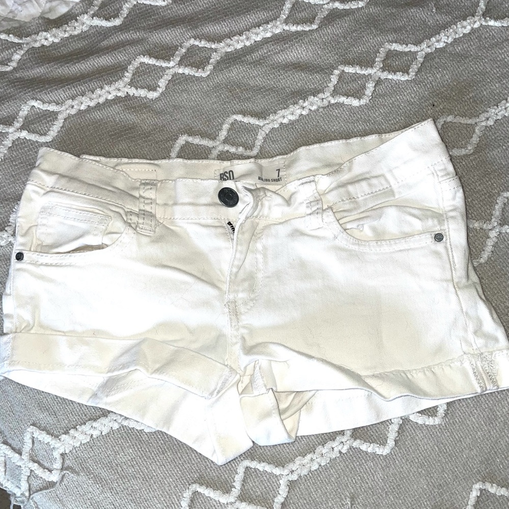 RSQ White Denim Shorts Size 7
